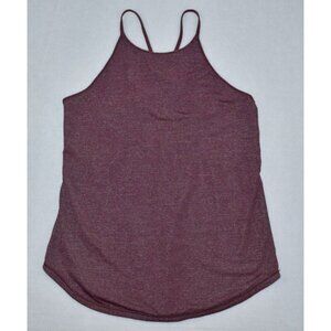 Lululemon Fast As Light Women's Tank Size 4 Burgundy Singlet Top in Heathered